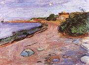 Edvard Munch Landscape oil painting